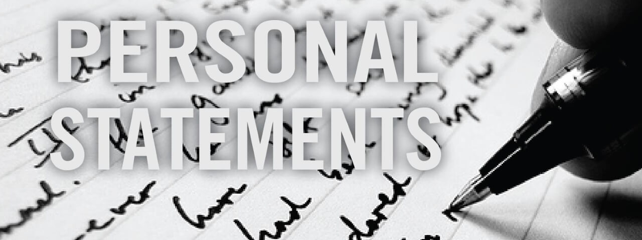 Writing personal statement is a part of the application process when entering a college.